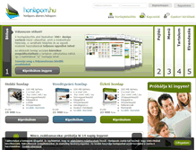 Tablet Screenshot of honlapom.hu